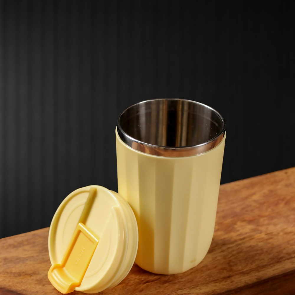 Udyan Tea Stainless Steel Vacuum Insulated Tumbler - Honey Yellow  Grab2Buy Udyan Tea Grab2Buy