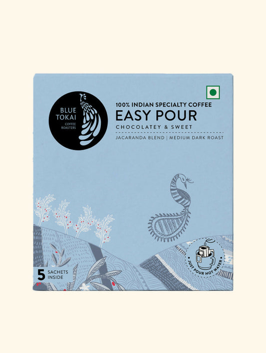 Blue Tokai Jacaranda Blend Medium Dark Roast Easy Pour Sachets 