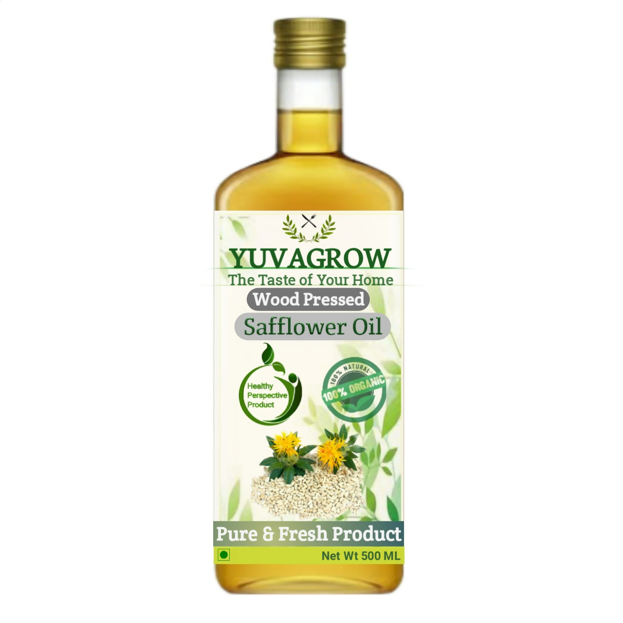 Yuvagrow Wood Pressed Safflower Oil 