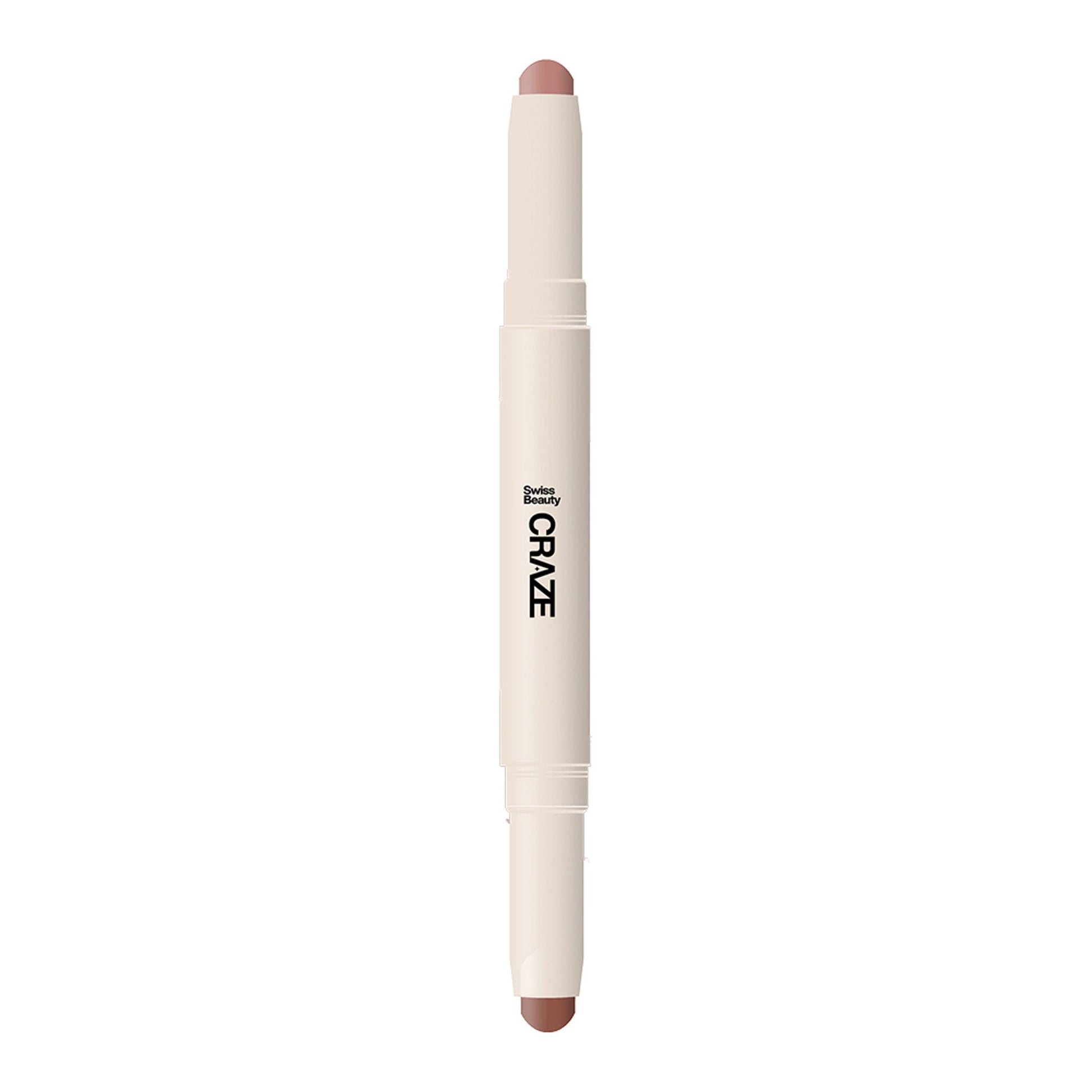 Swiss Beauty CRAZE Duo 2 In 1 Satin Matte Finish Lipstick Non-Transfer Lip Colour - 03 Choco Spice