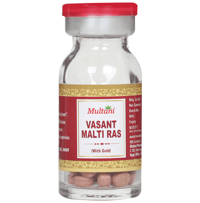 Multani Vasant Malati Ras with Gold Tablet 