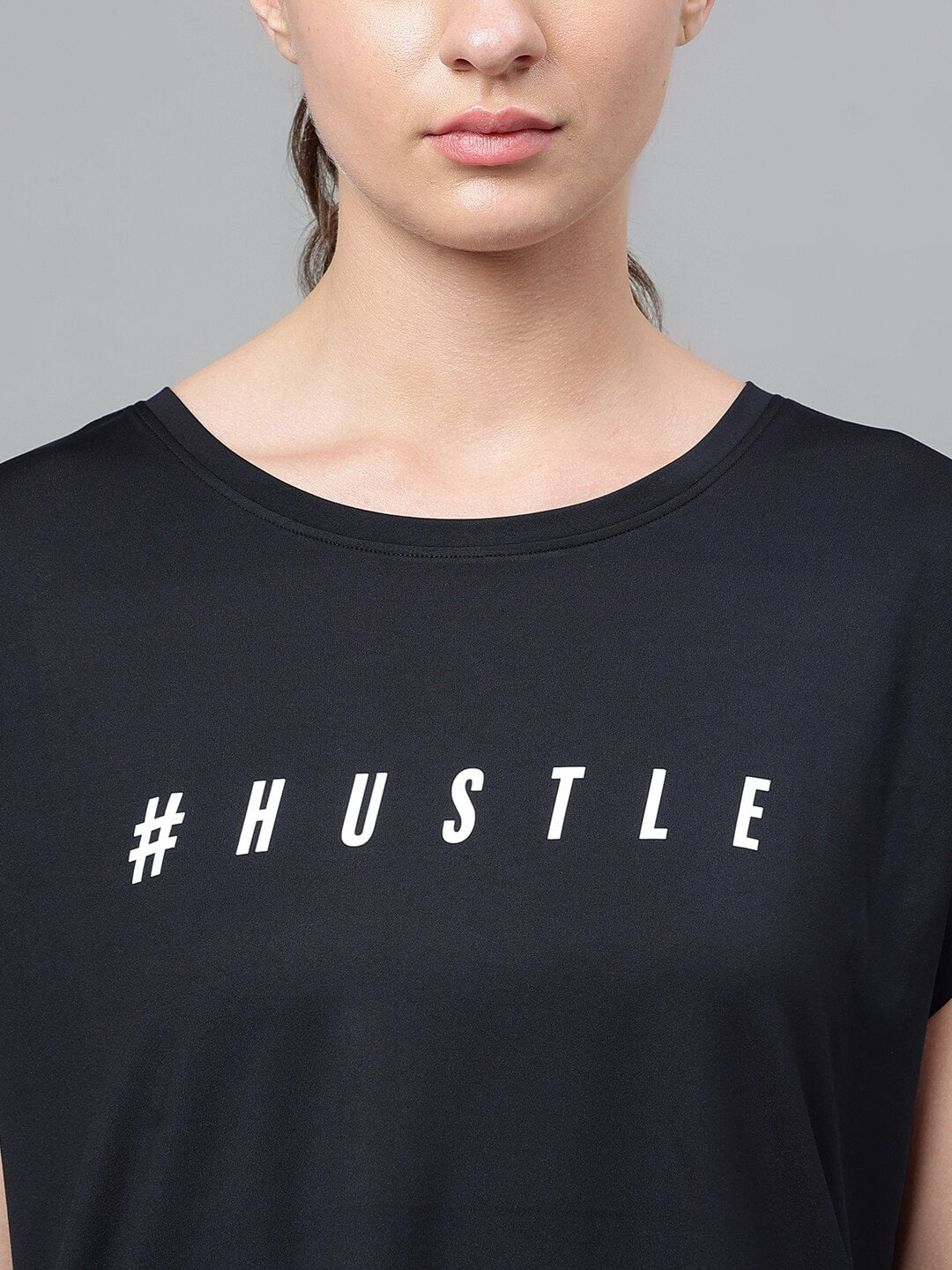 MKH Typography Printed Extended Sleeves Dri-FIT Relaxed Fit T-shirt 