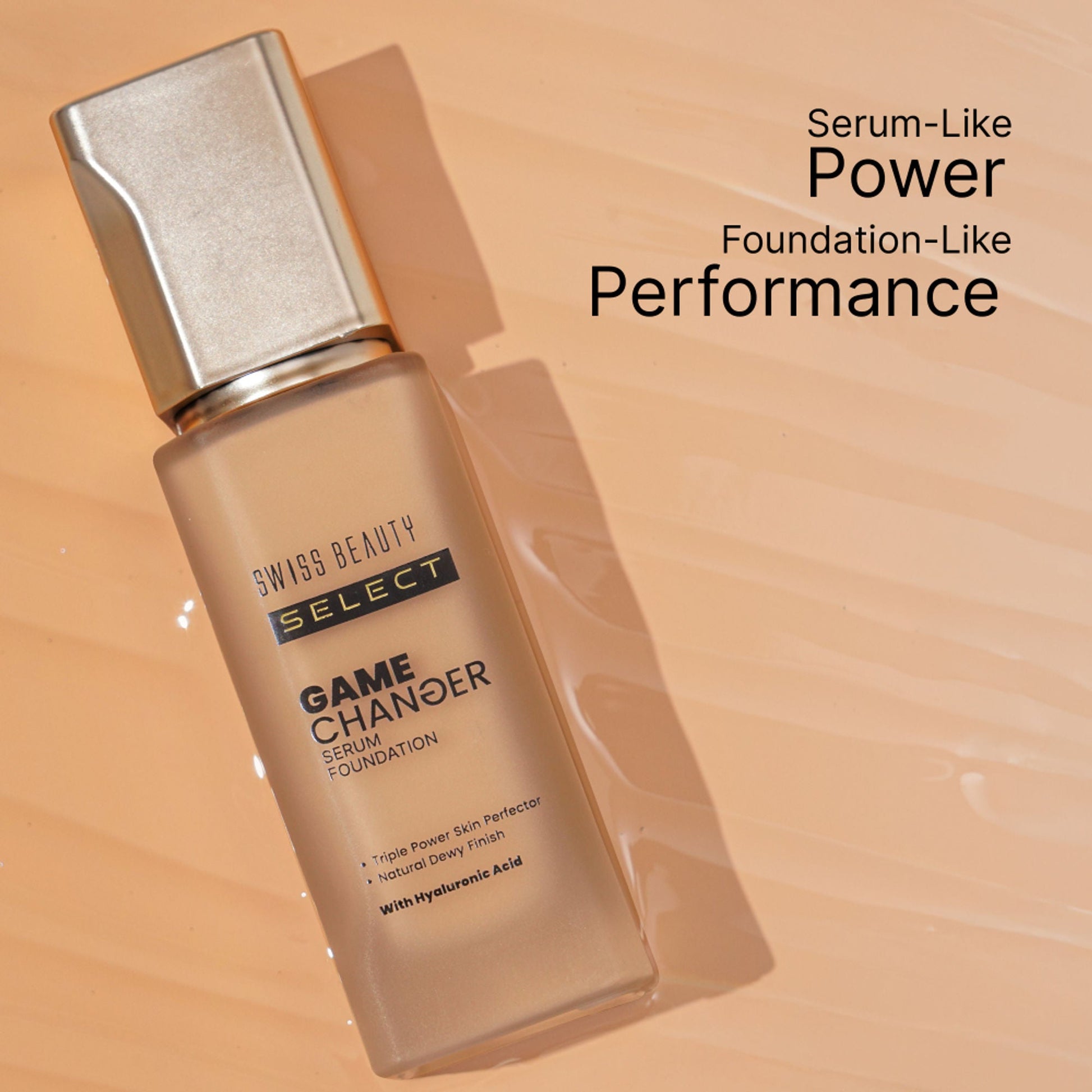 Swiss Beauty Select Game Changer Serum Foundation With Natural and Dewy Finish - 5. Neutral Biscuit