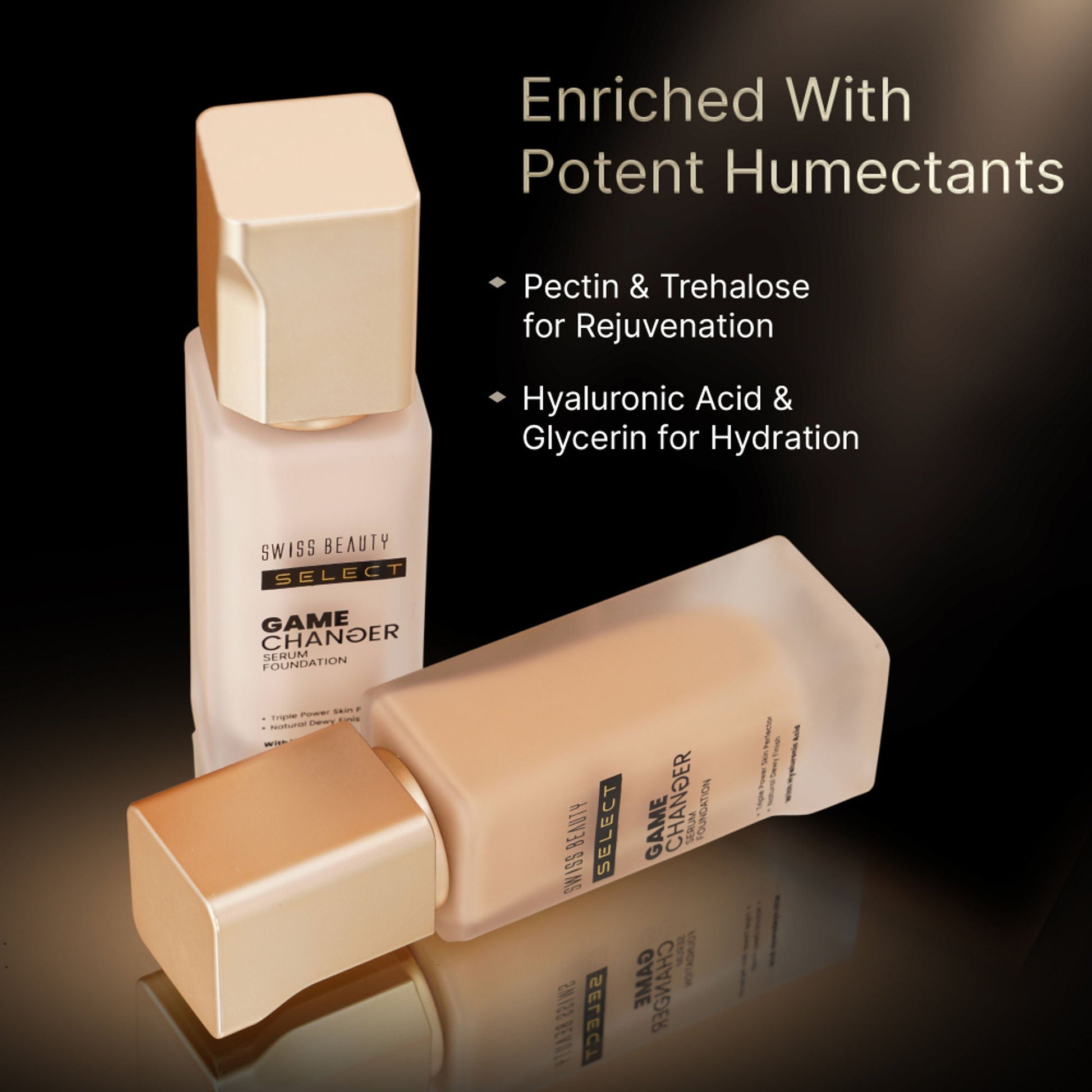 Swiss Beauty Select Game Changer Serum Foundation With Natural and Dewy Finish - 6. Sunlit Beige