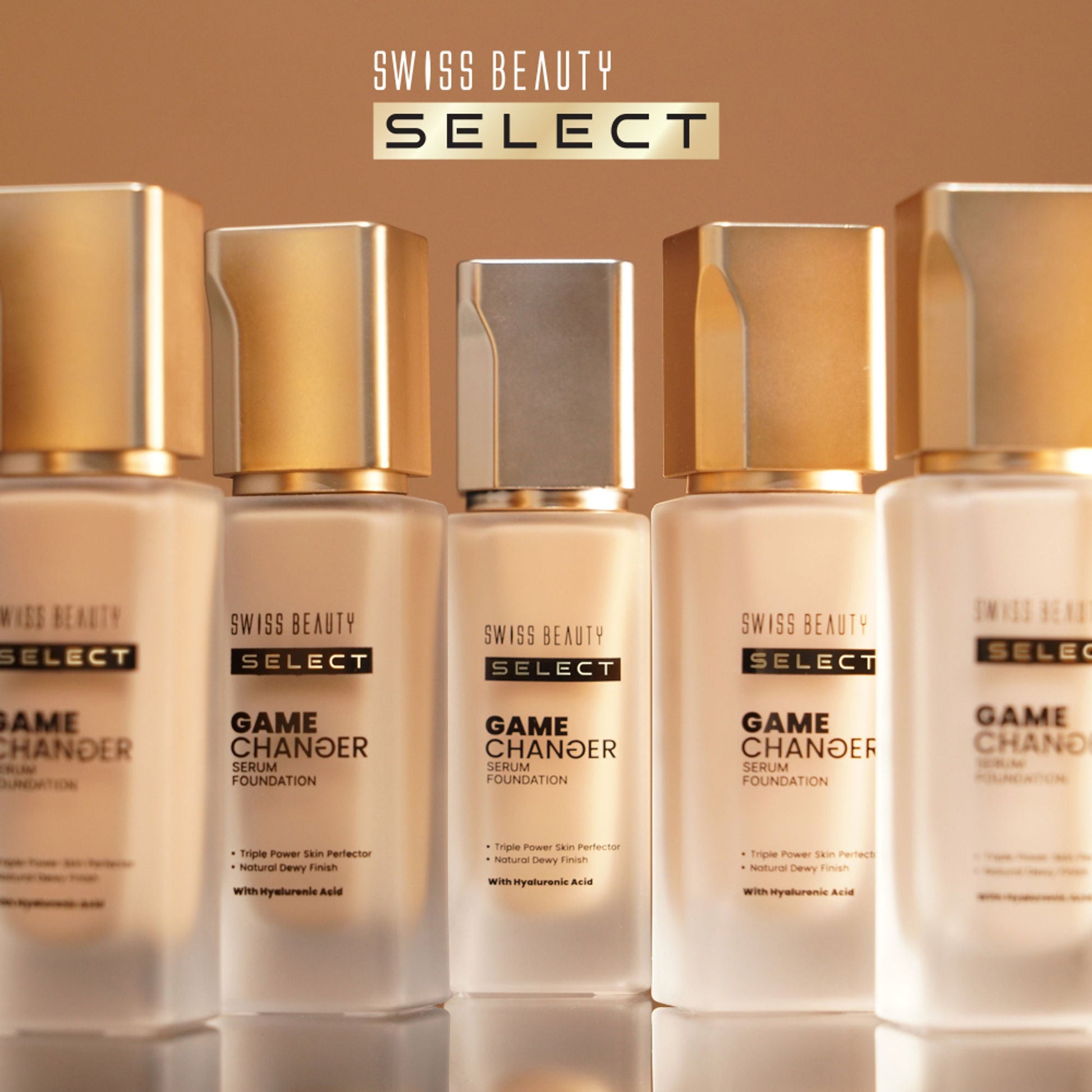 Swiss Beauty Select Game Changer Serum Foundation With Natural and Dewy Finish - 6. Sunlit Beige