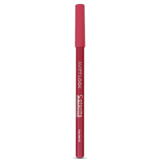 Matt Look Colorite Lip Contour Professional Matte Lip Color Pencil - Ruby Red 02 