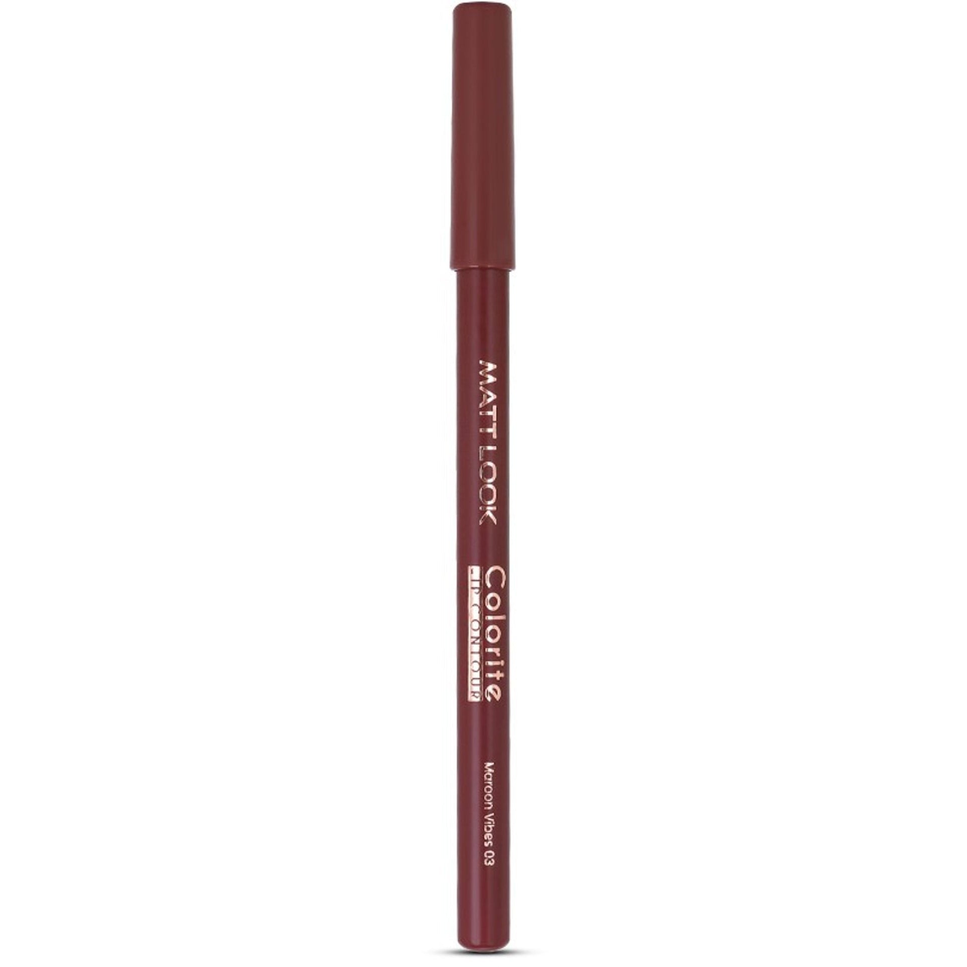 Matt Look Colorite Lip Contour Professional Matte Lip Color Pencil - Maroon Vibes 03 