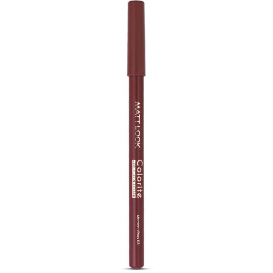Matt Look Colorite Lip Contour Professional Matte Lip Color Pencil - Maroon Vibes 03 