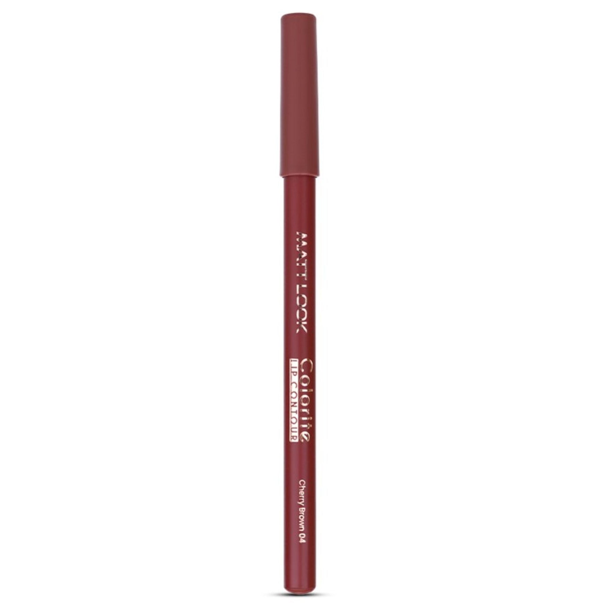 Matt Look Colorite Lip Contour Professional Matte Lip Color Pencil - Cherry Brown 04 