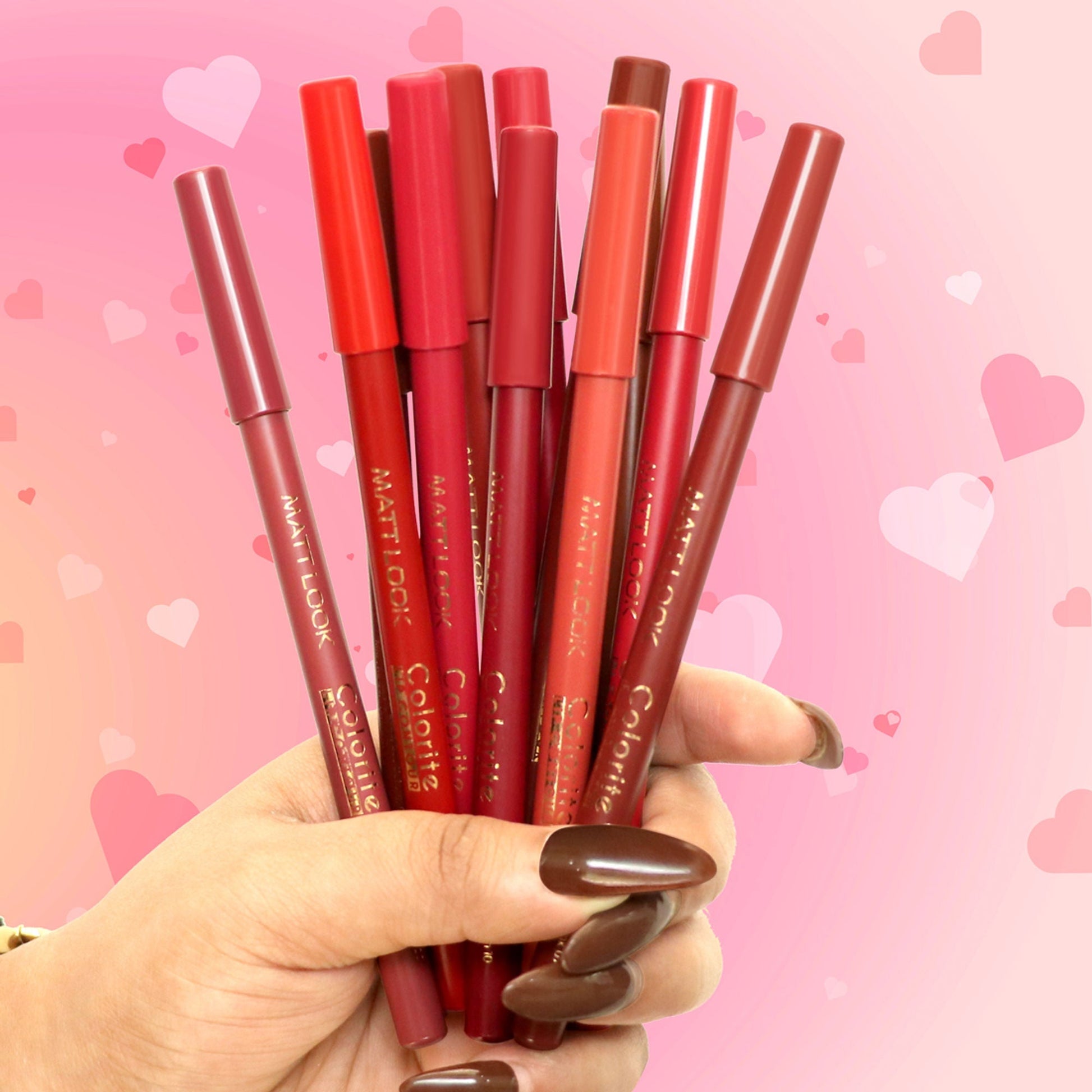 Matt Look Colorite Lip Contour Professional Matte Lip Color Pencil - Cherry Brown 04 
