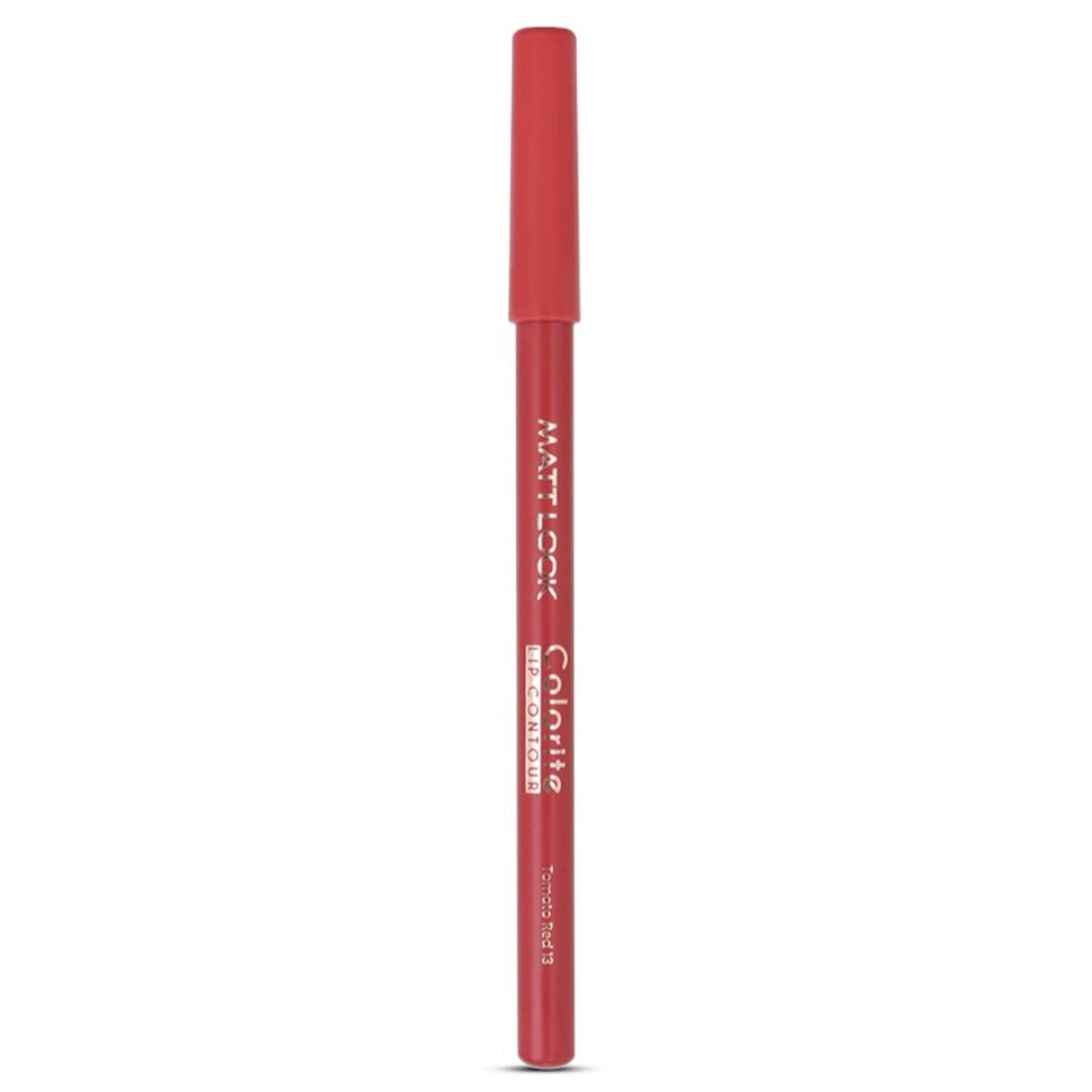 Matt Look Colorite Lip Contour Professional Matte Lip Color Pencil - Tomato Red 13 