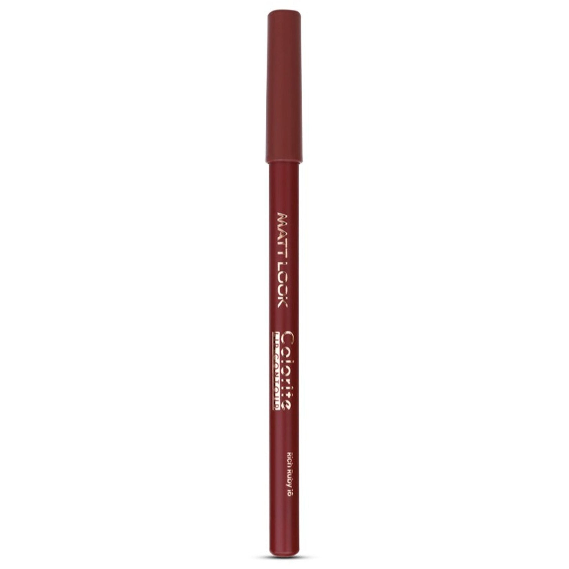 Matt Look Colorite Lip Contour Professional Matte Lip Color Pencil - Rich Ruby 16 