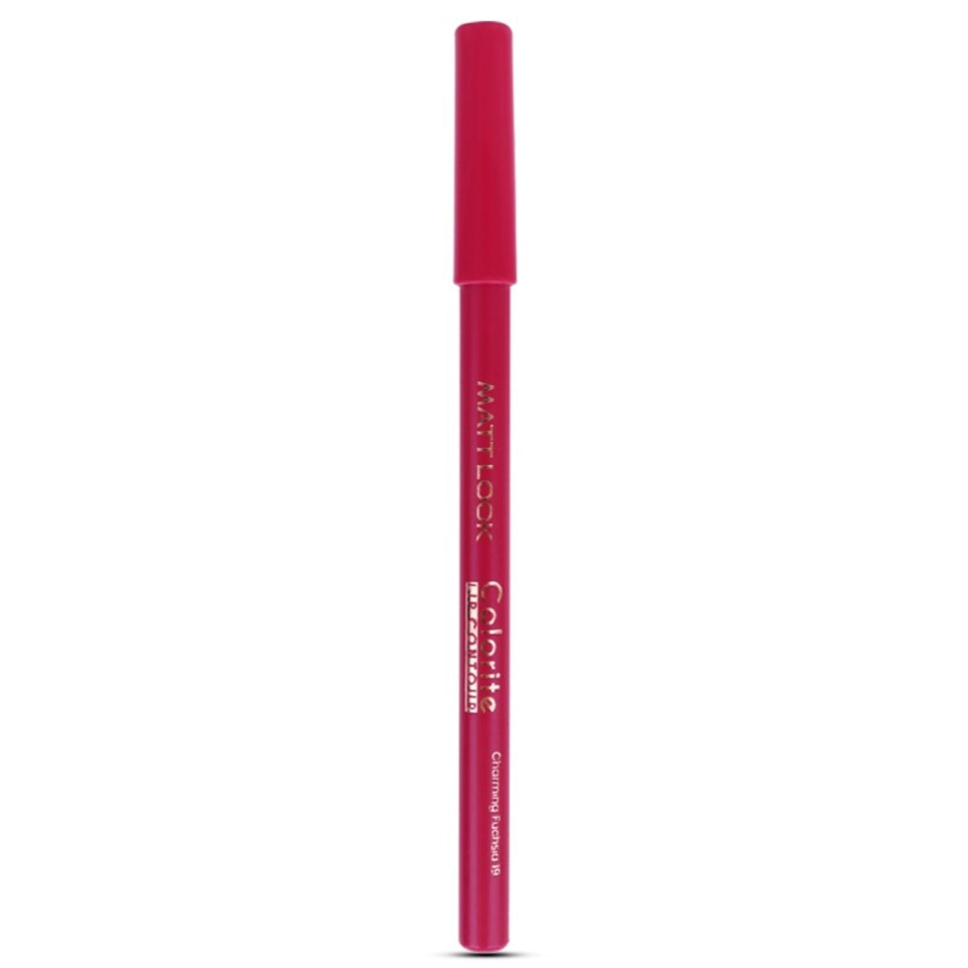 Matt Look Colorite Lip Contour Professional Matte Lip Color Pencil - Charming Fuchsia 19 
