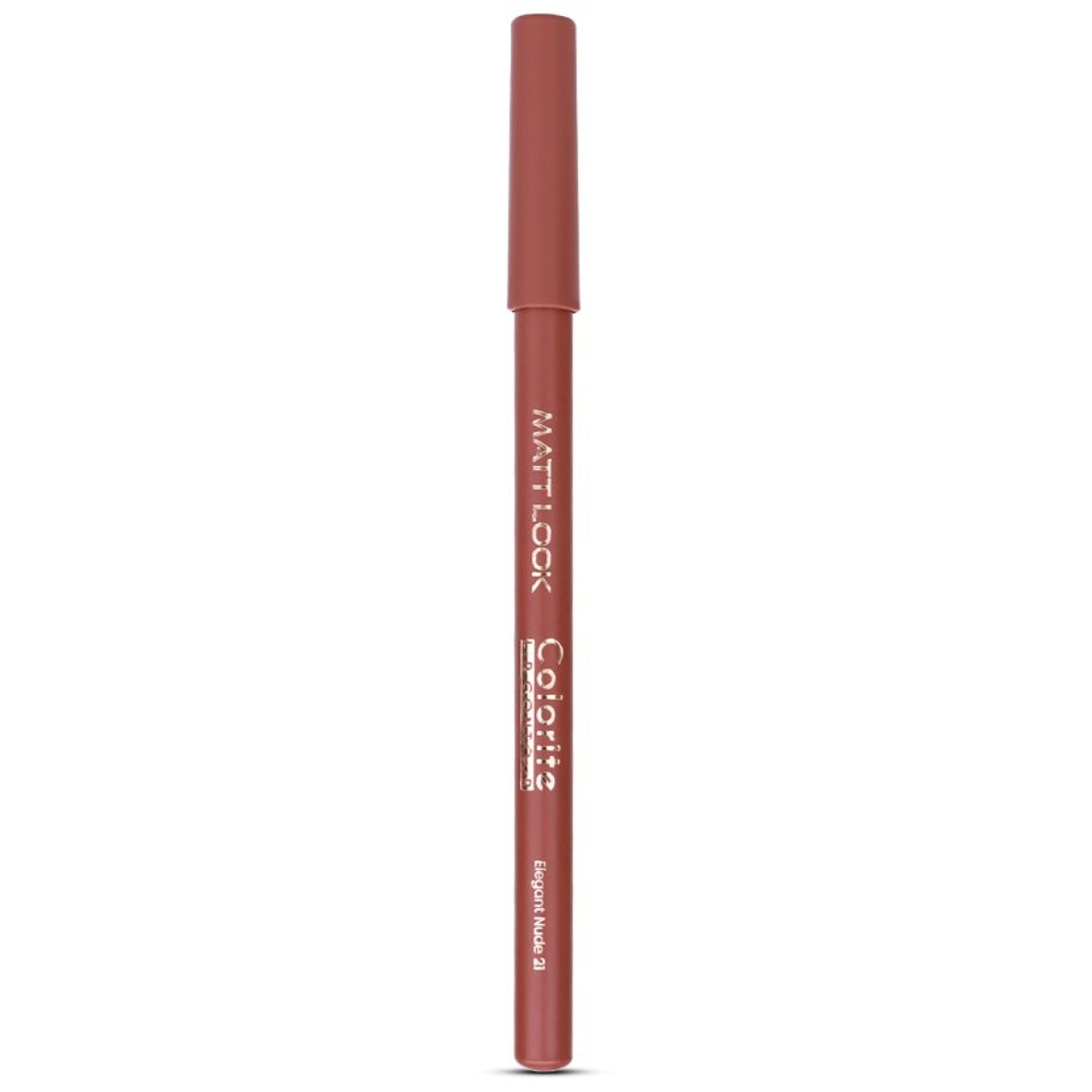 Matt Look Colorite Lip Contour Professional Matte Lip Color Pencil - Elegant Nude 21 