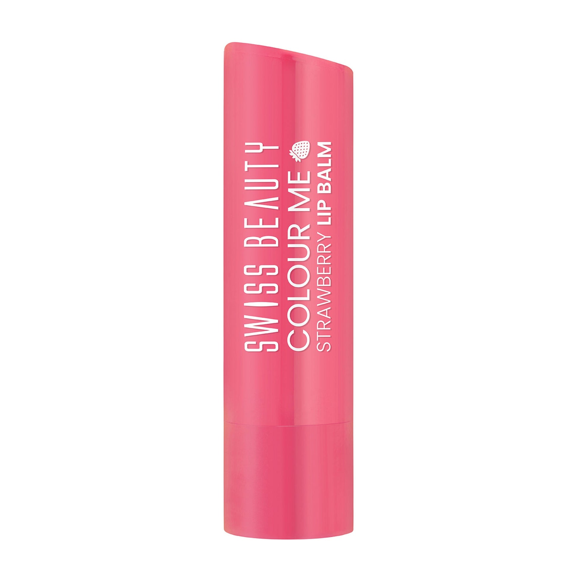 Swiss Beauty Colour Me Tinted Lip Balm For Dry With SPF 15 , Shea Butter and Vitamin E - Strawberry Slush