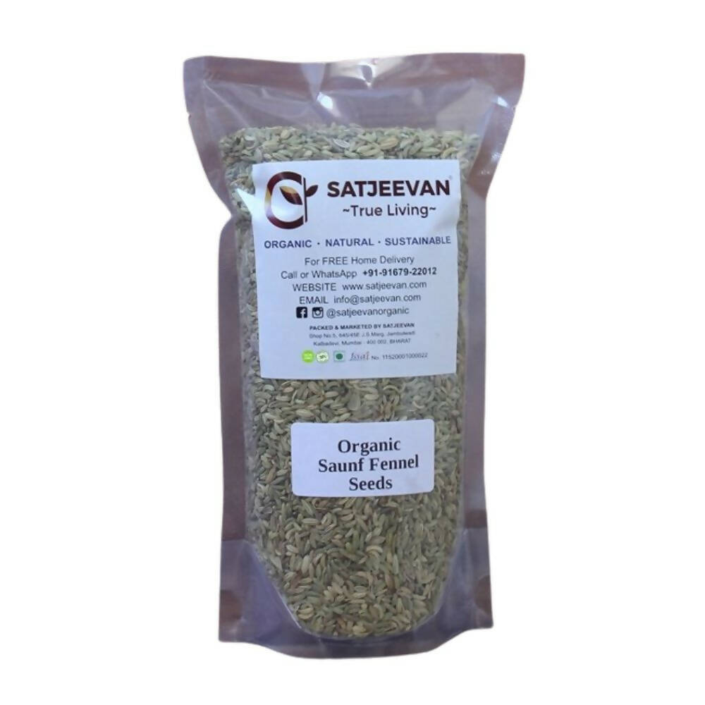 Satjeevan Organic Saunf Fennel Seeds - Grab2buy