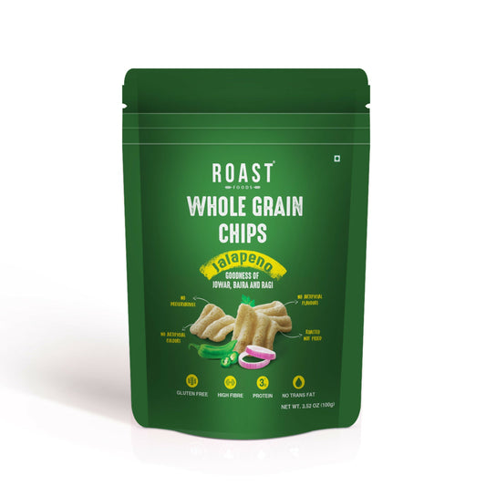 Roast Foods Whole Grain Chips Jalapeno 