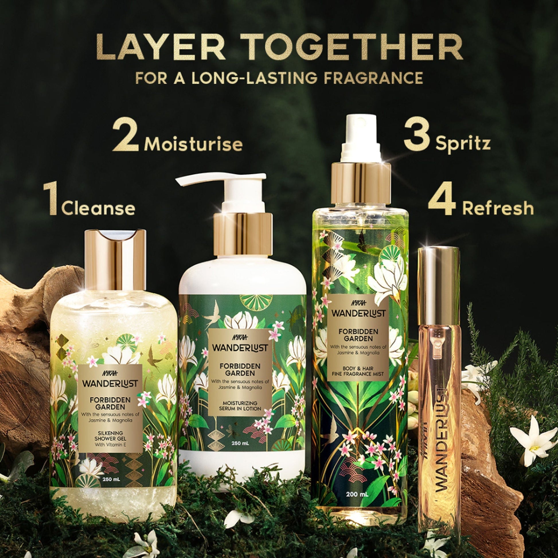 Wanderlust Fragrance Mist For Her - Forbidden Garden  Grab2Buy Wanderlust Grab2Buy