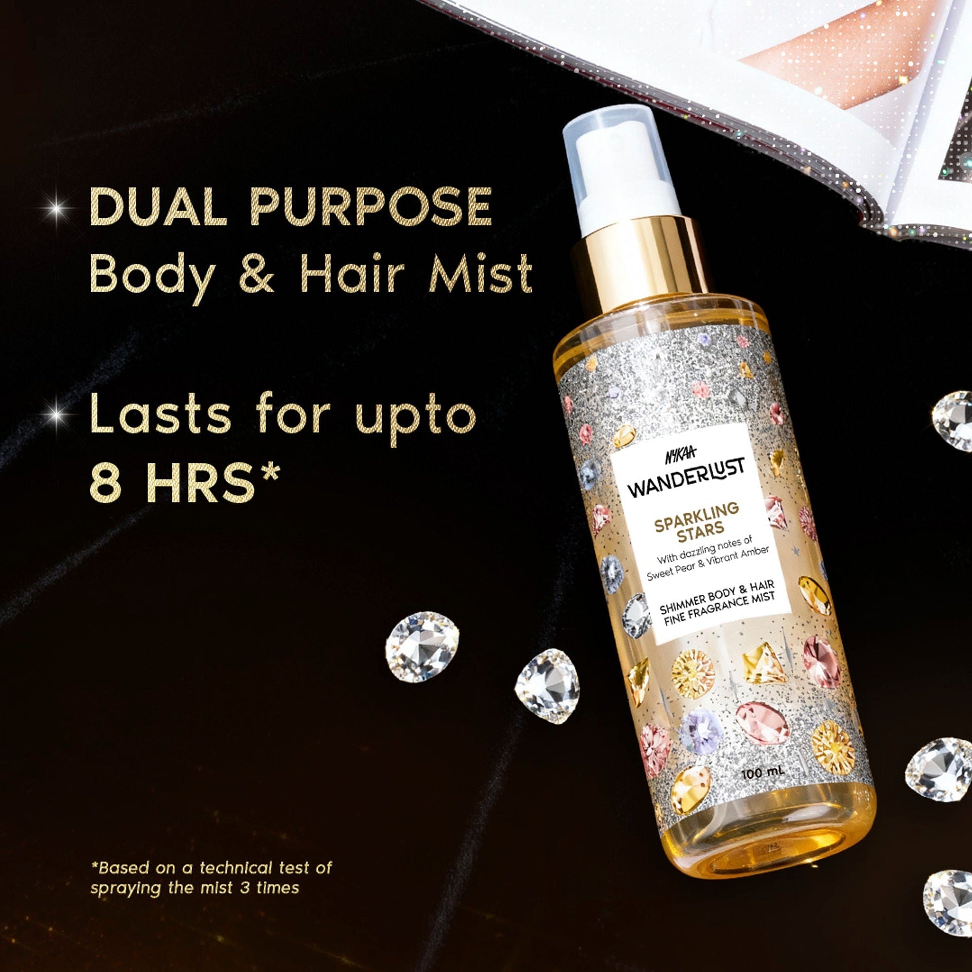 Wanderlust Fragrance Mist For Her - Sparkling Stars  Grab2Buy Wanderlust Grab2Buy