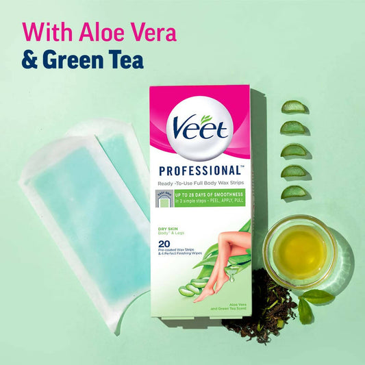Veet Professional Waxing Strips for Women - Dry Skin - Grab2buy