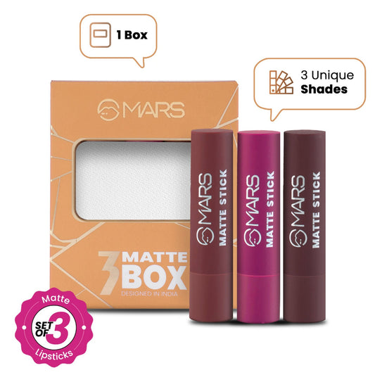 MARS Cosmetics Matte Lipsticks Box - All Rounder 
