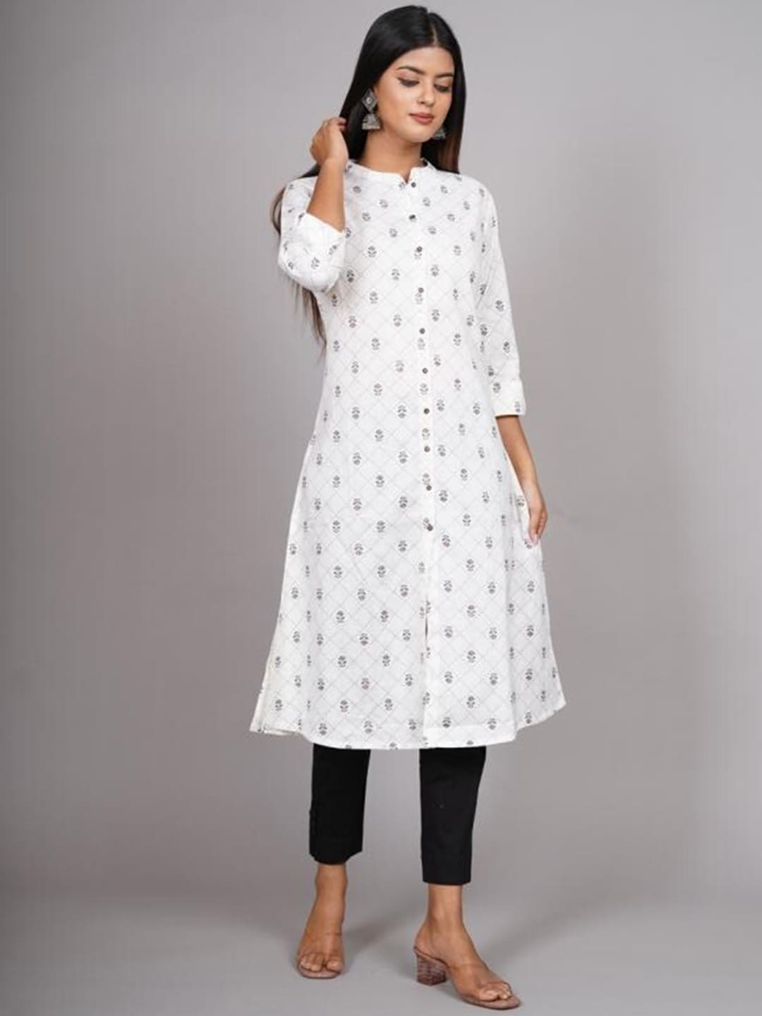 HERE&NOW Geometric Printed Kurta
