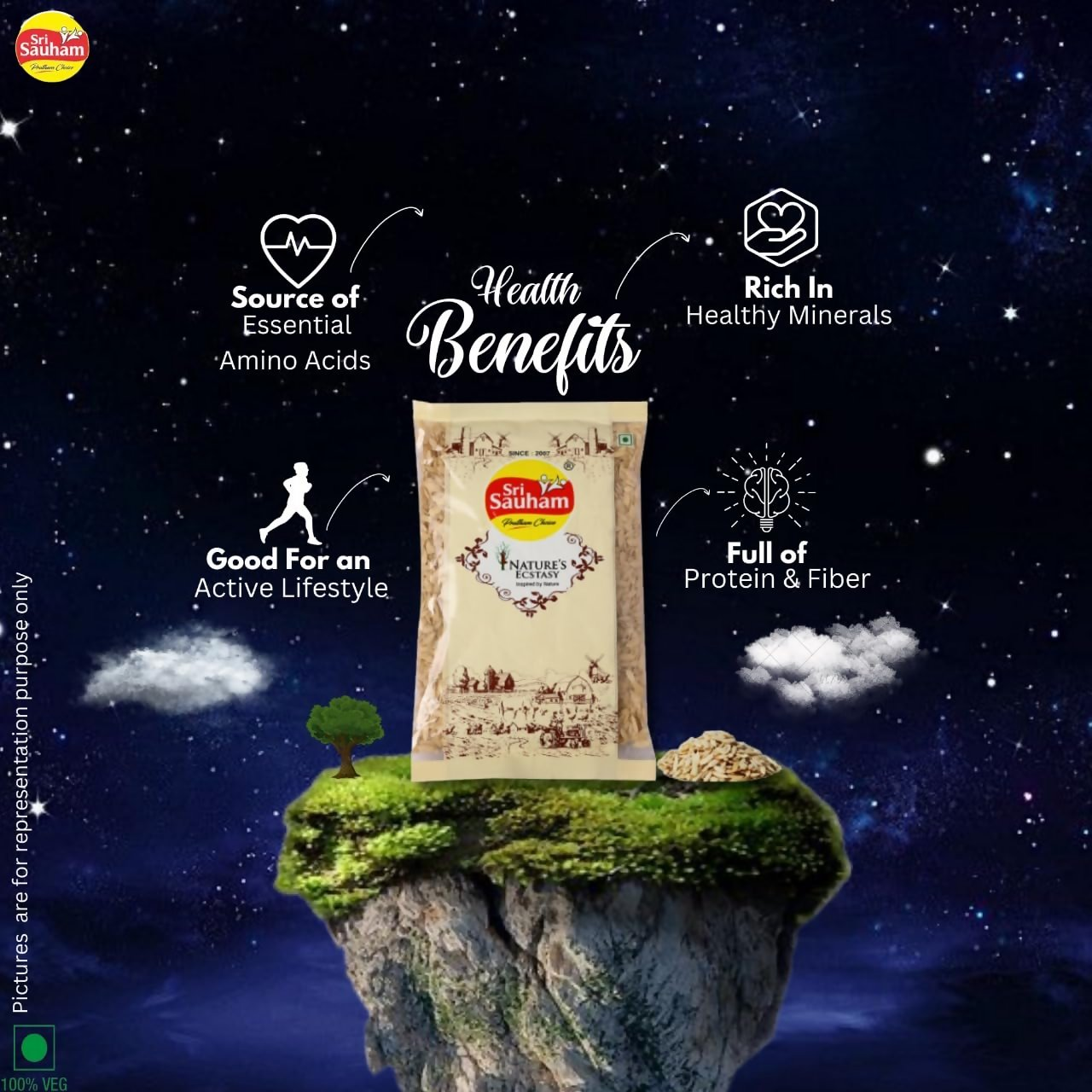 Sri Sauham Natural Roasted Pumpkin Seeds