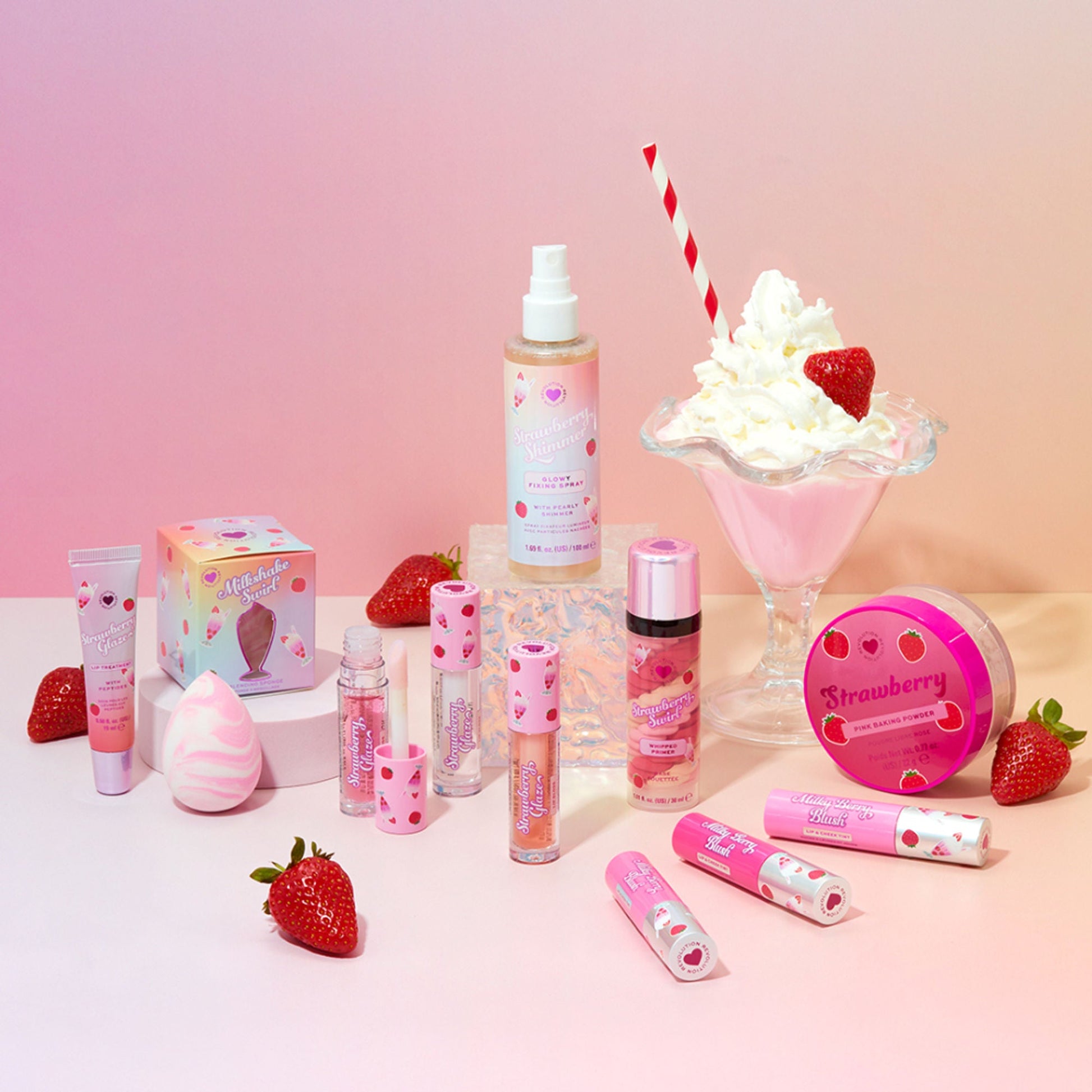 Makeup Revolution Strawberry Glaze Peptide Lip Treatment