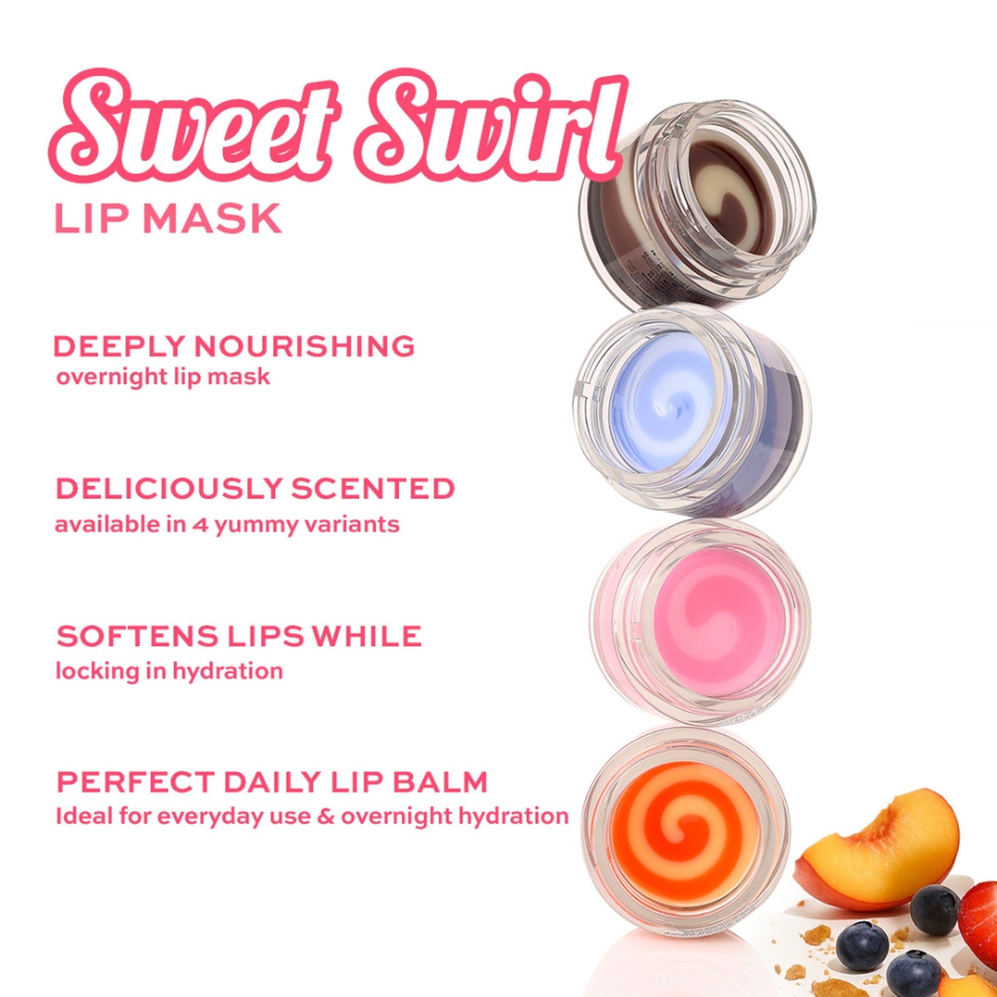 Makeup Revolution Sweet Swirl Lip Mask - Cookies And Cream