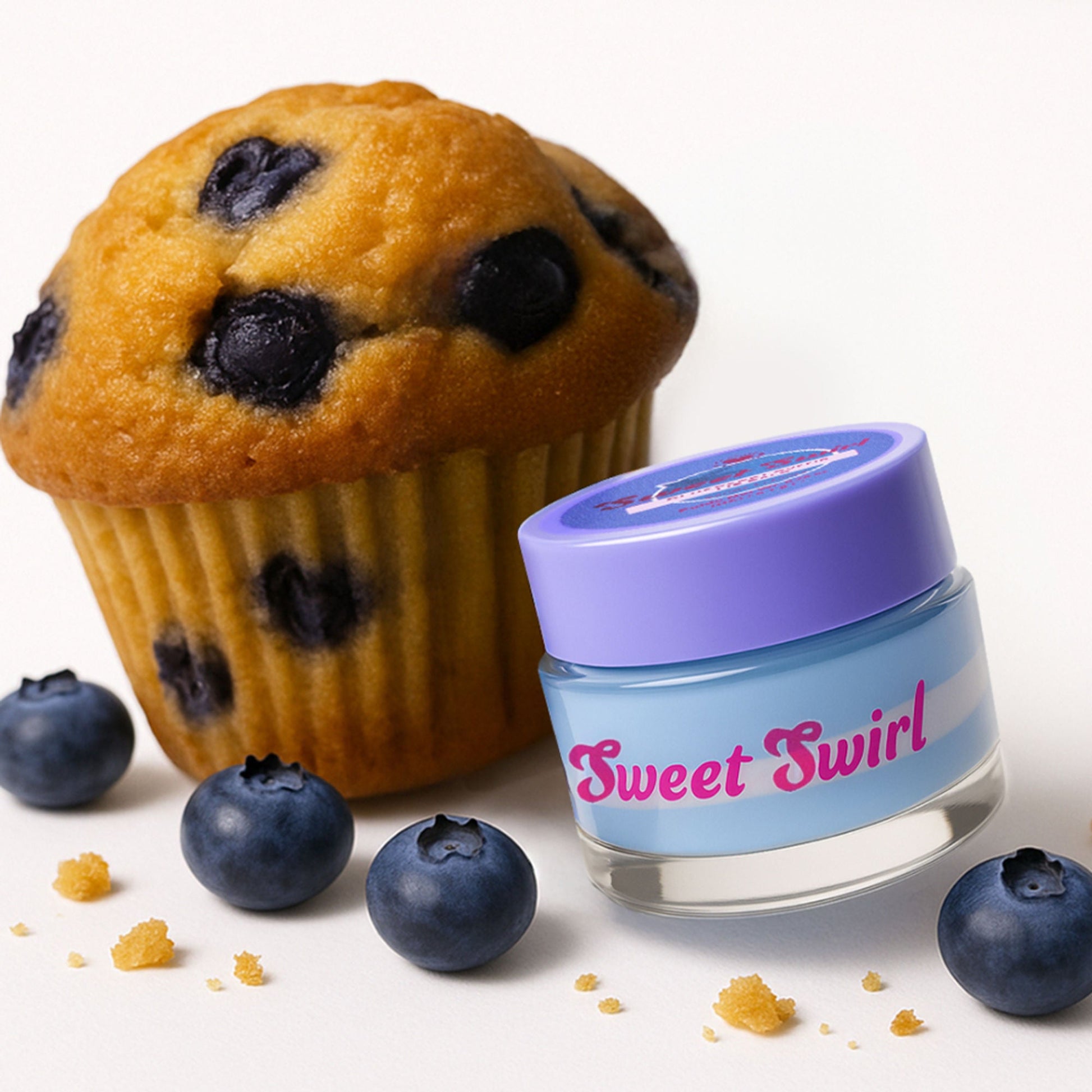 Makeup Revolution Sweet Swirl Lip Mask - Blueberry Muffin