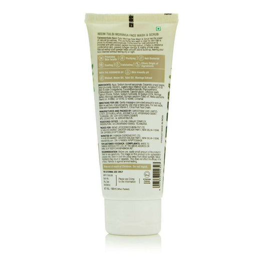 Fabessentials Neem Tulsi Moringa Face Wash & Scrub - Grab2buy