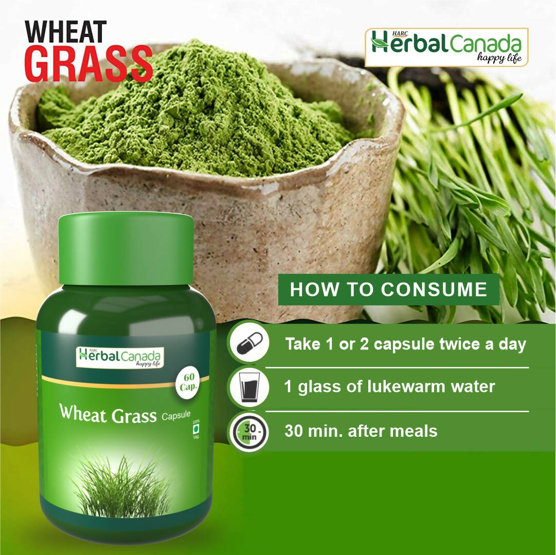 Herbal Canada Wheat Grass Capsules - Grab2buy