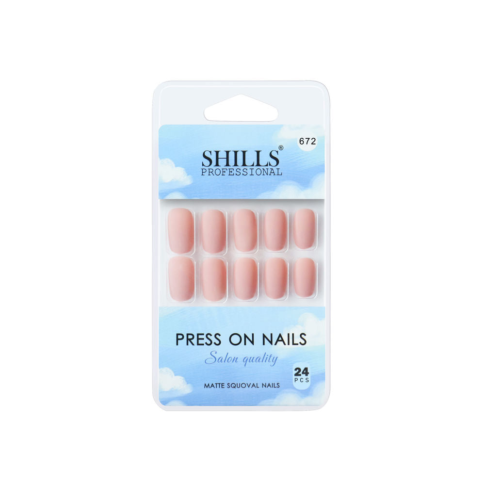 Shills Professional Reusable Press On Nails Square - SPN672