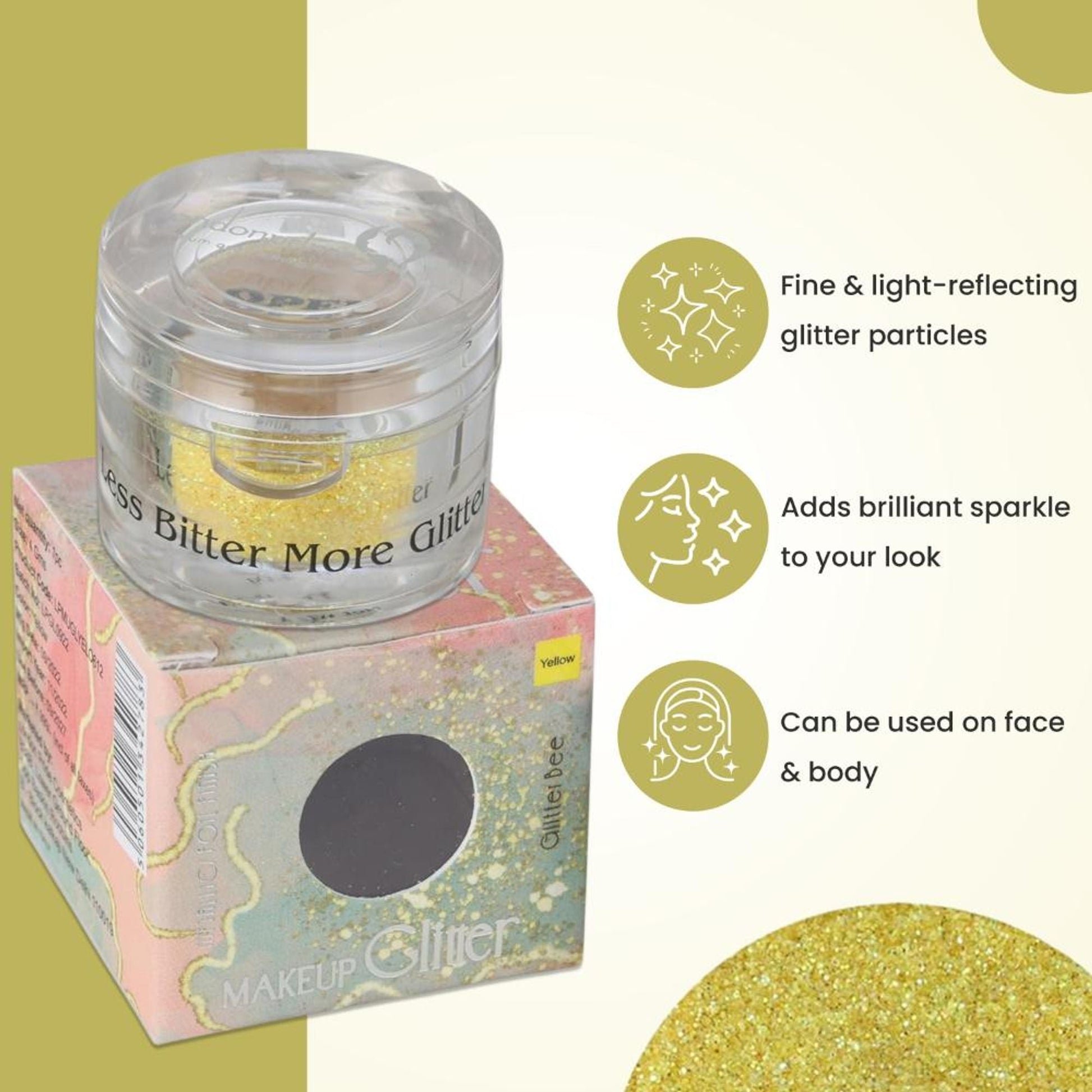 London Prime Makeup Glitter - Yellow