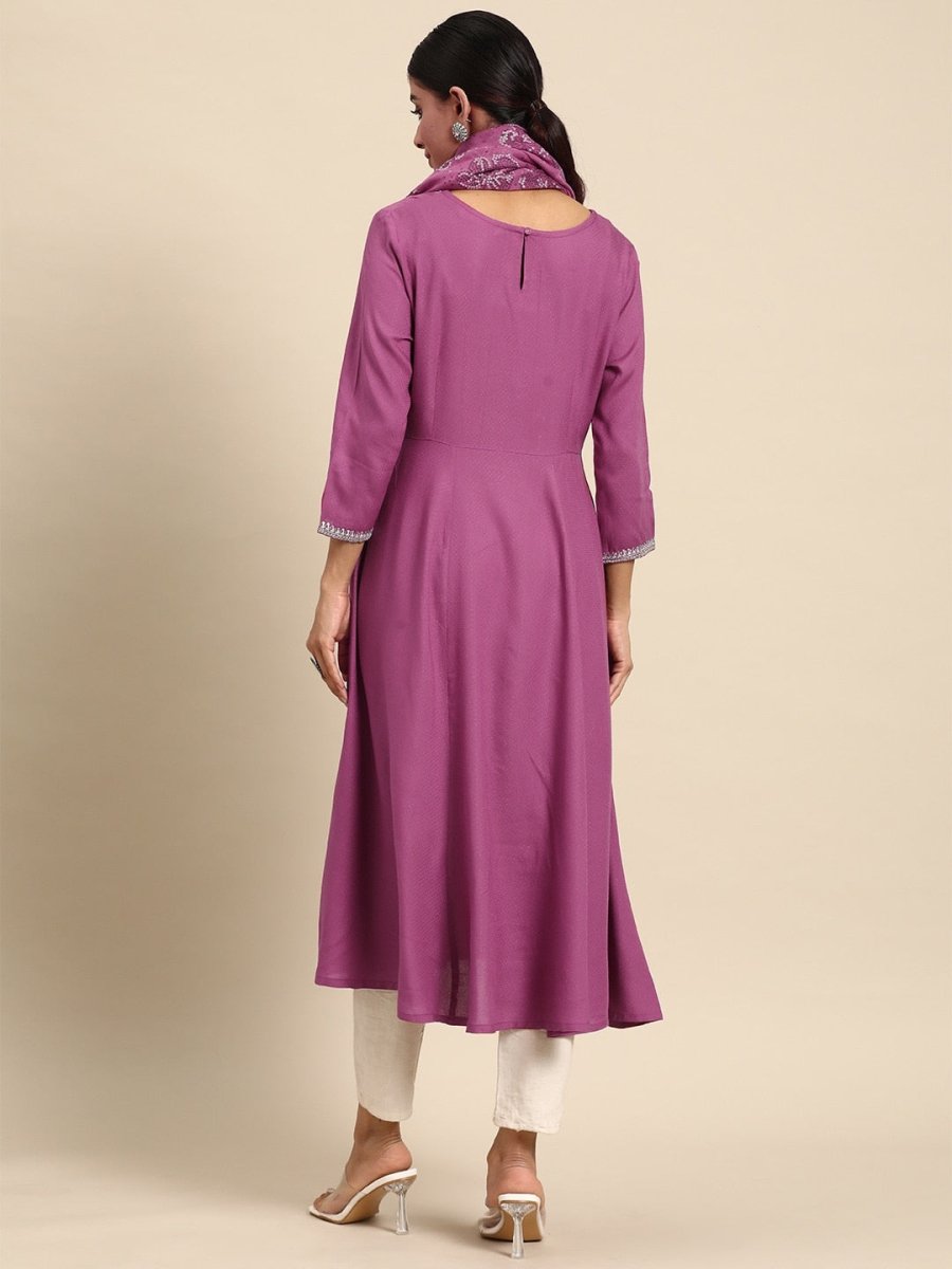 All About You Women A-Line Kurta with a Dupatta