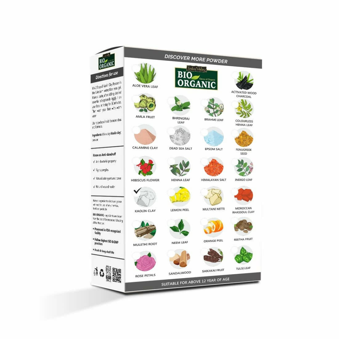 Indus Valley Natural Kaolin Clay Powder 