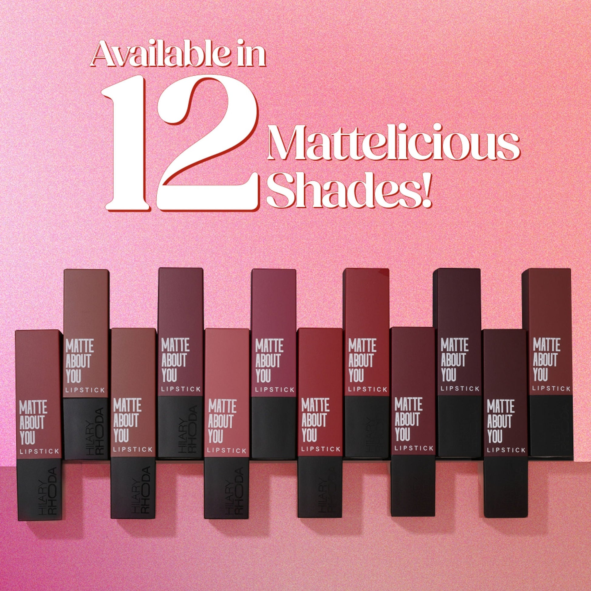 Hilary Rhoda Matte About You Lipstick - Burgundy Magic 10
