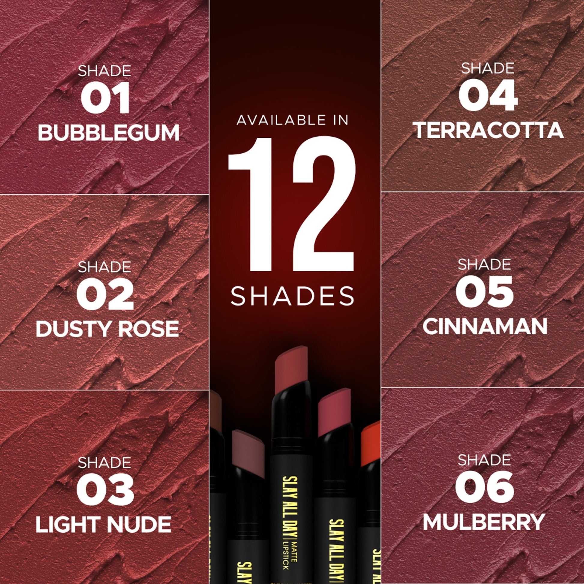Hilary Rhoda Slay All Day Matte Lipstick - Mulberry 06