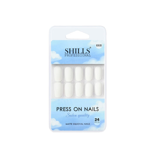 Shills Professional Reusable Press On Nails Square - SPN668