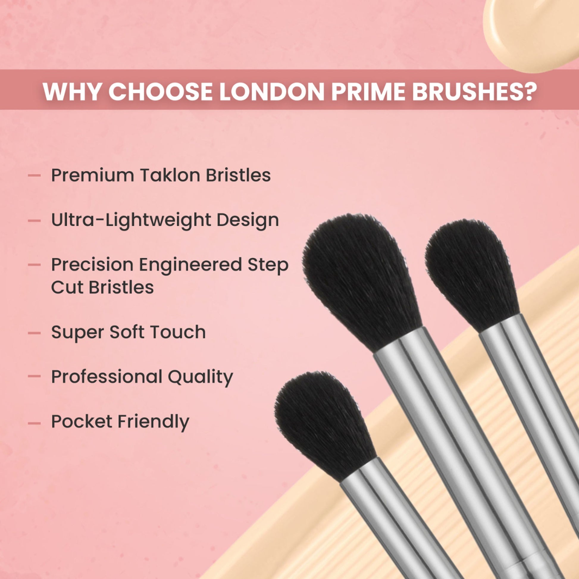 London Prime HD Eye Shadow Buffing Brush - LP317 ( Formerly London Pride Cosmetics )