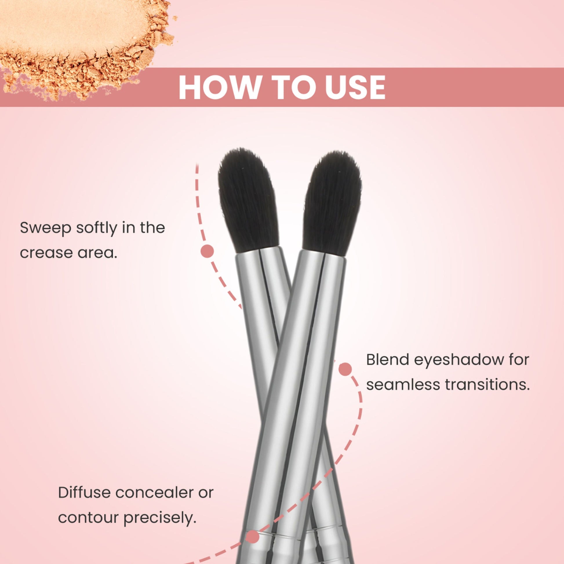 London Prime HD Tapered Blending Brush - LP319 ( Formerly London Pride Cosmetics )