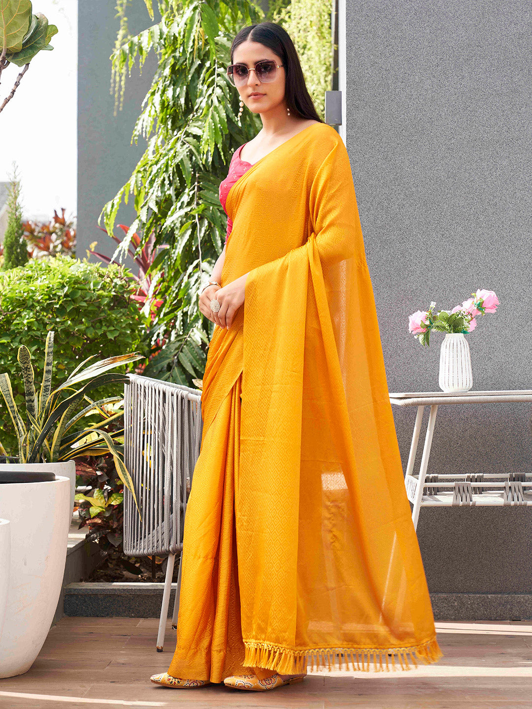 Tikhi Imli Woven Design Crepe Grab2Buy 
