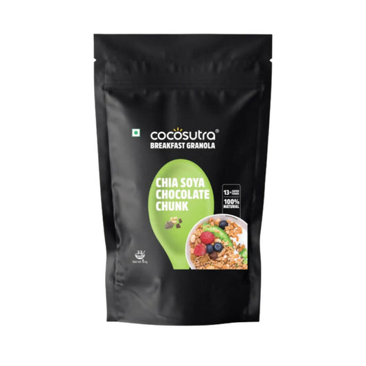 Cocosutra Chia Soya Chocolate Chunk Breakfast Granola - Grab2buy