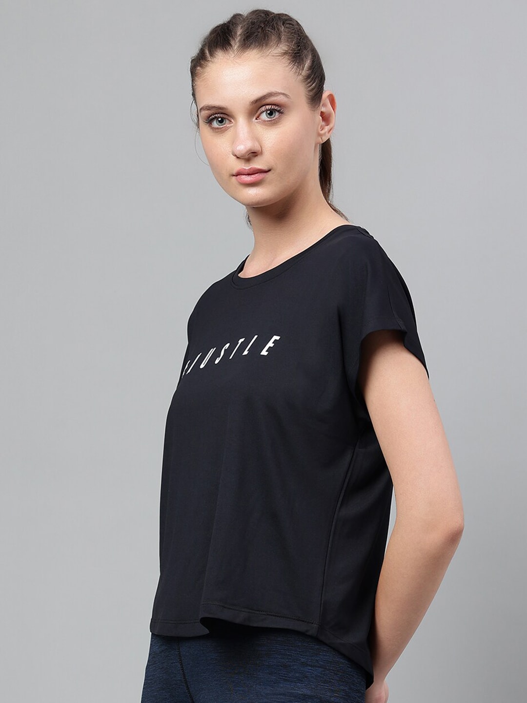 MKH Typography Printed Extended Sleeves Dri-FIT Relaxed Fit T-shirt 