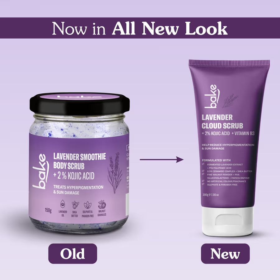 Bake 2% Kojic Acid Lavender Smoothie Body Scrub  Grab2Buy Bake Grab2Buy