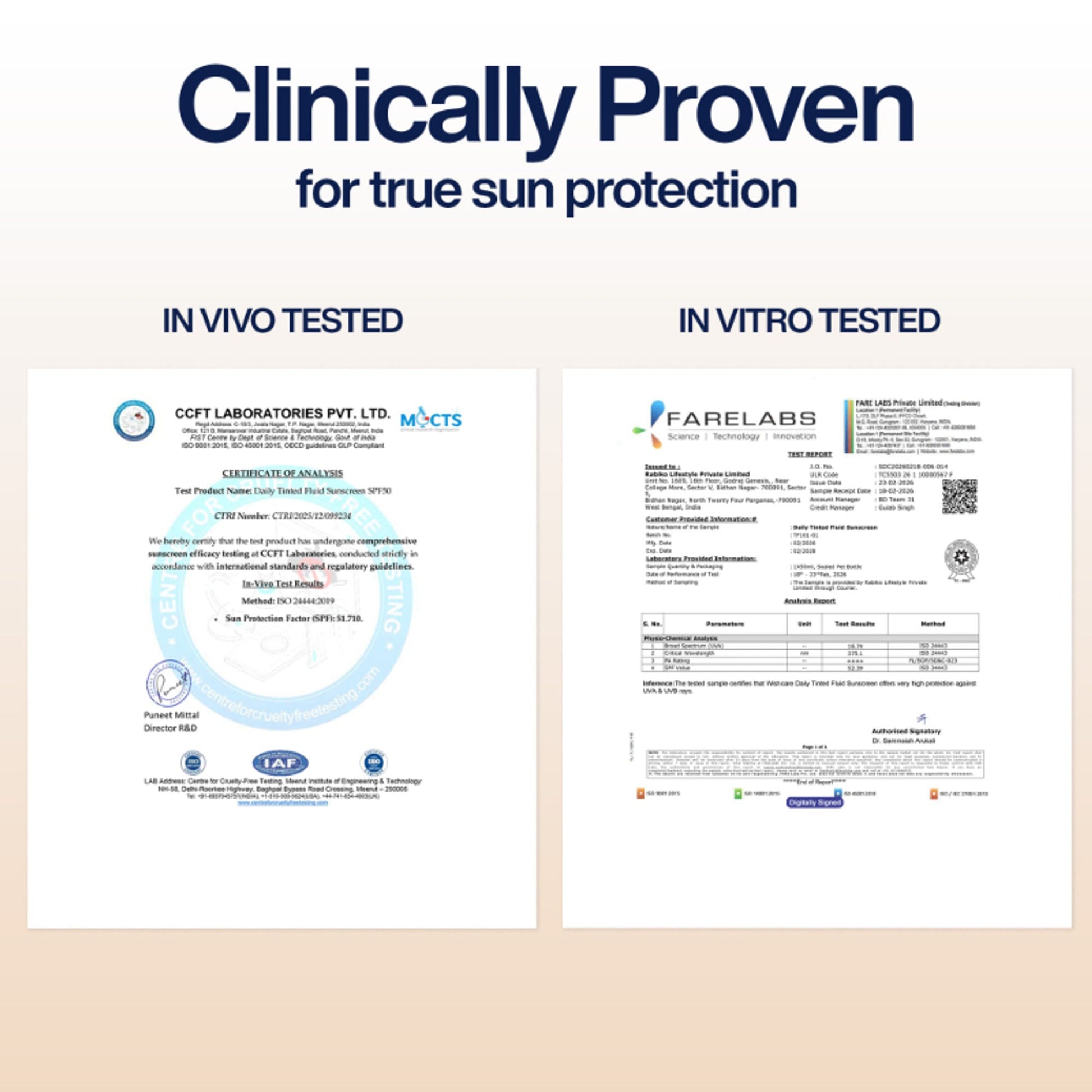 Wishcare Daily Fluid Tinted Sunscreen SPF50PA++++ - R304  Grab2Buy Wishcare Grab2Buy