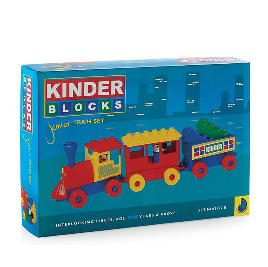 Peacock Learning & Educational Building Interlocking Blocks Set For Kids - Junior Train Set - Grab2buy