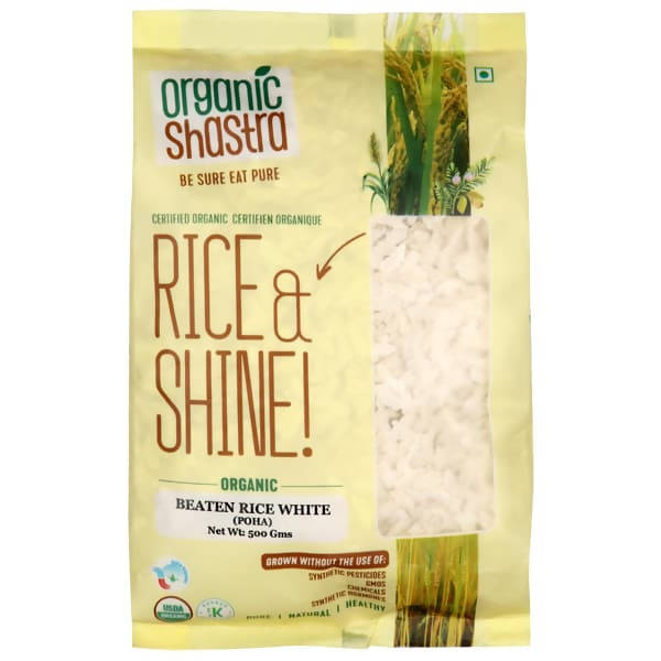 Organic Shastra White Beaten Rice (Poha) 
