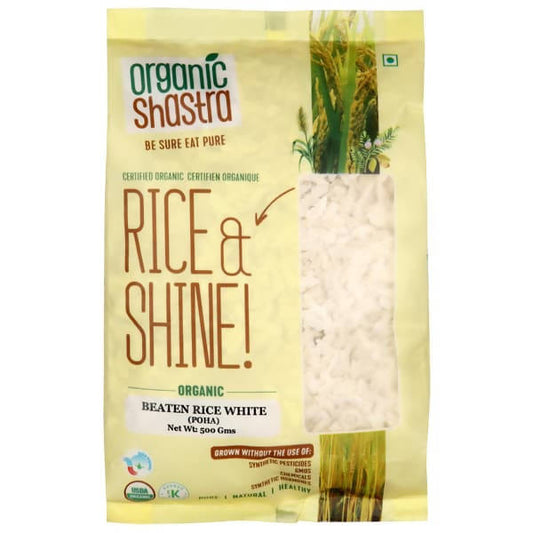 Organic Shastra White Beaten Rice (Poha) 