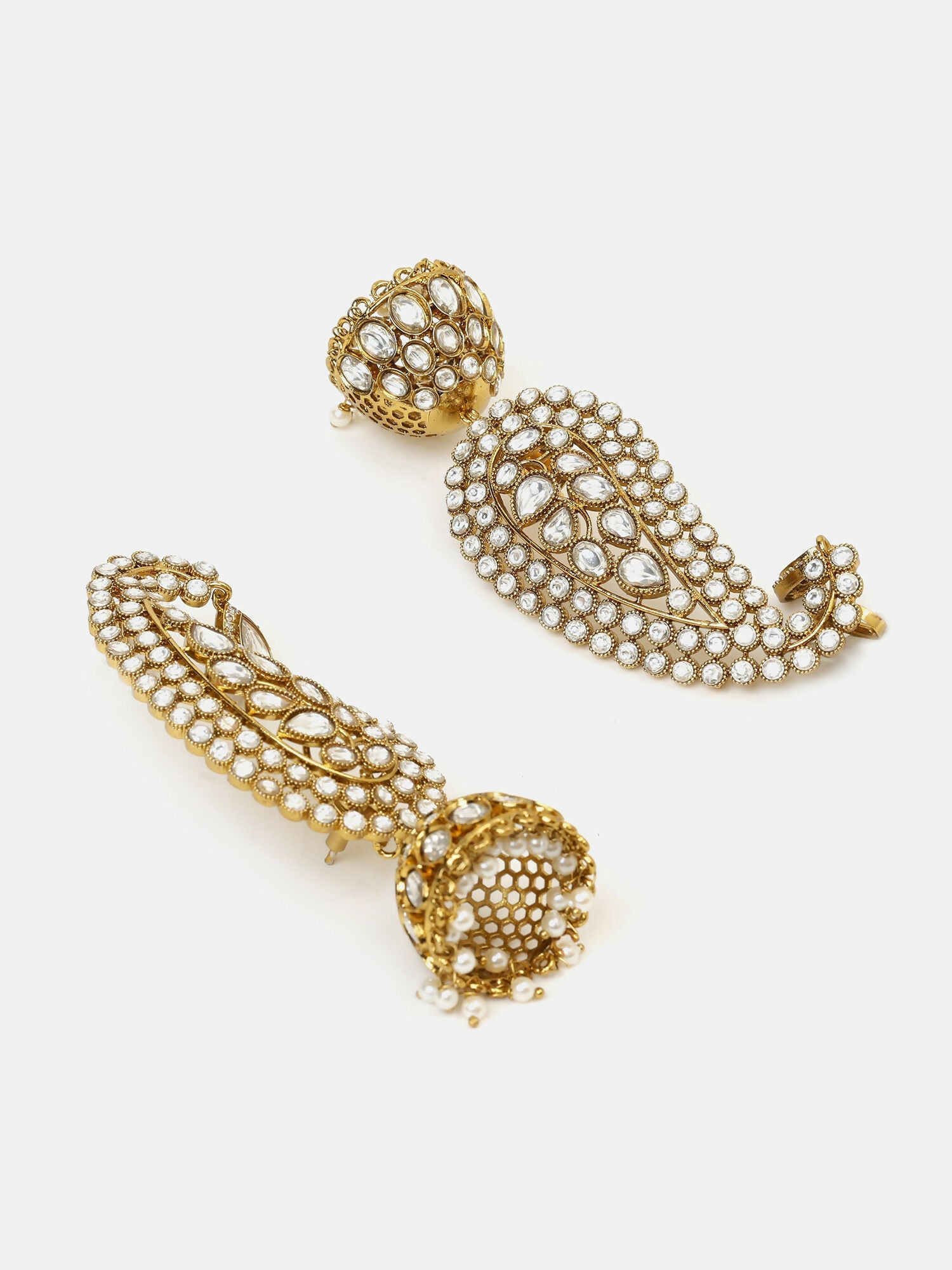 Ruby Raang Pearl Jhumka